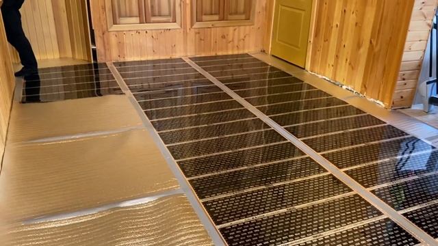 Инфракрасный теплый пол в загородный дом. смотреть онлайн