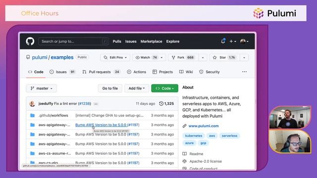 Q&A, Apply(), Kubernetes Patch and more | June 2022 | Pulumi Office Hours смотреть онлайн