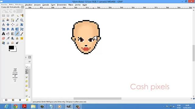 Como fazer uma Pixel Art no GIMP [TUTORIAL] смотреть онлайн