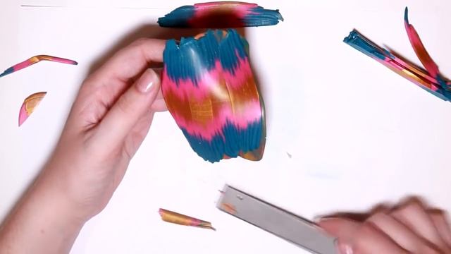 Мастер-класс: Комплект украшений в технике ИКАТ из полимерной глины FIMO/polymer clay tutorial смотреть онлайн