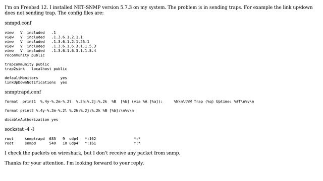 Unix & Linux: How can I send snmp trap from freebsd? смотреть онлайн