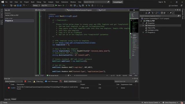 How to Generate PDF Invoice from HTML Template in C# using PDF Web API смотреть онлайн