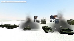 Military Tanks VS Star Wars AT AT Winter SNPC VS Nextbot Fight Garry's Mod