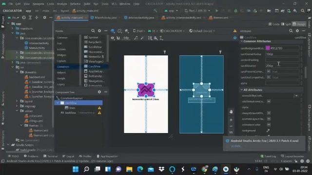 PONT OF INTERSECTION CALCULATOR APP JAVA+XML in Android Studio (PART-1) смотреть онлайн