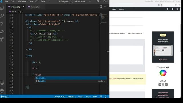 PHP Bangla Tutorial | Do While Loop | Part - 16 смотреть онлайн