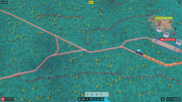 Удлиняем поезд до состояния колбаски 🦉 Voxel Tycoon (Воксель Тайкун) #6 смотреть онлайн