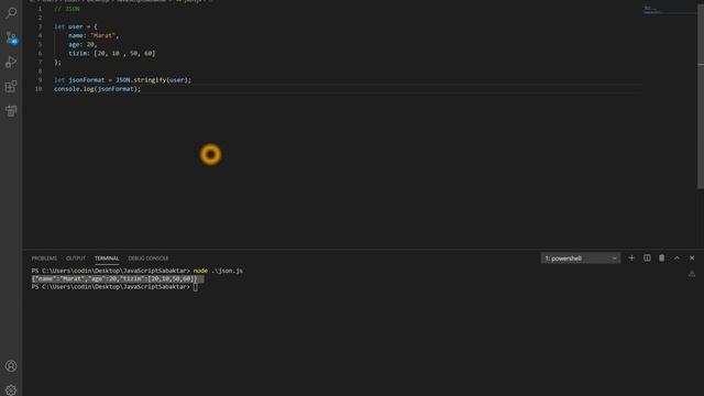 #58 JavaScript Cабақтар - Негізгілер | JSON форматы/объекті смотреть онлайн