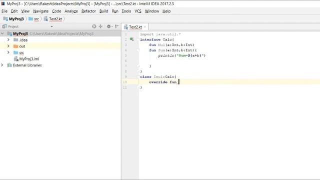 Kotlin Programming Language #12(Using IntelliJ): Implementation of Interface in Kotlin смотреть онлайн