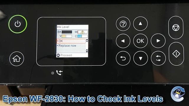 Epson WorkForce WF-2830: How To Check Estimated Ink Levels