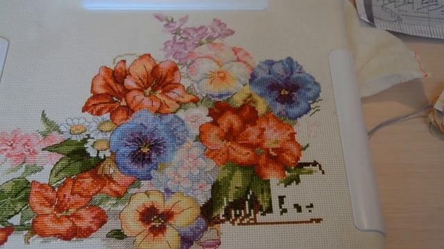 ТМ Мережка "Садовые цветы".Отчет 3 + покупки. Вышивка крестом. смотреть онлайн