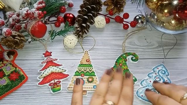 Вышивка крестом / Ёлочные игрушки 2018 / Mill Hill (Милл Хилл) / Волшебная страна / МП-студия смотреть онлайн
