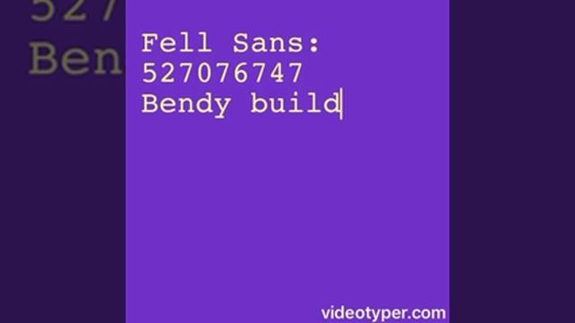 (Bonus 2 music ids for roblox) Fell sans and bendy build our machine смотреть онлайн