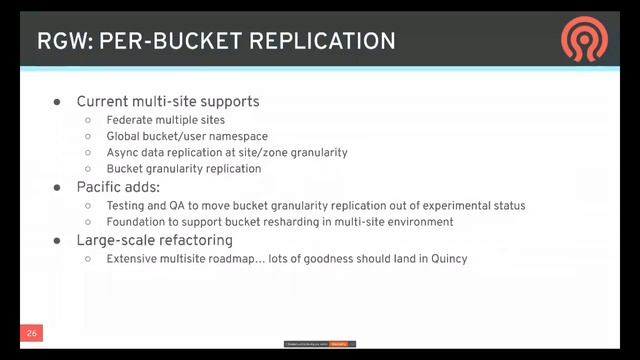 What's New in Pacific Ceph Release - Sage Weil смотреть онлайн