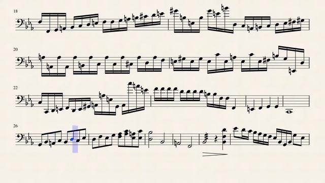 ETUDE FOR CELLO IN E FLAT MAJOR - DETACHE E QUASI MARTELLATO (DRAFT) смотреть онлайн