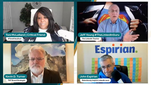 All things LinkedIn, experts Jeff Young, John Espirian, Kevin D Turner & hosted by Toni McLelland смотреть онлайн
