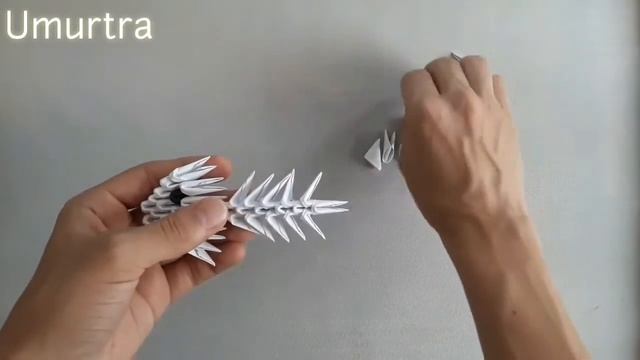 Baliq skeleti yasaymiz / Fish skeleton make 3D origami смотреть онлайн