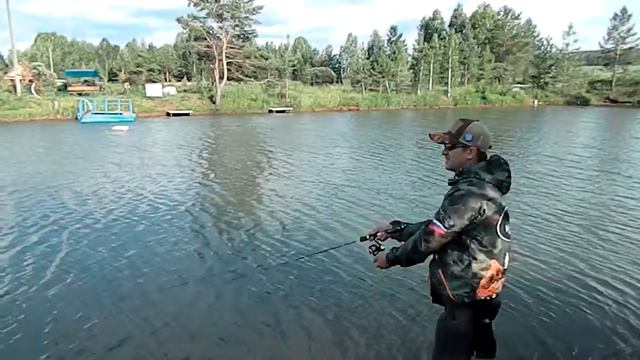 Продолжаем ловить прудовую форель смотреть онлайн