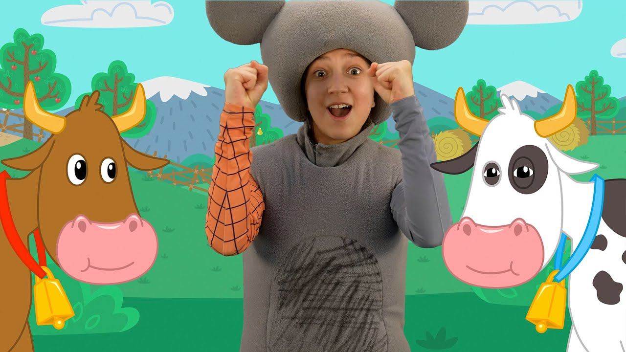 Как говорят животные - Кукутики и Любаша Зебра в клеточку - Песенка для малышей смотреть онлайн