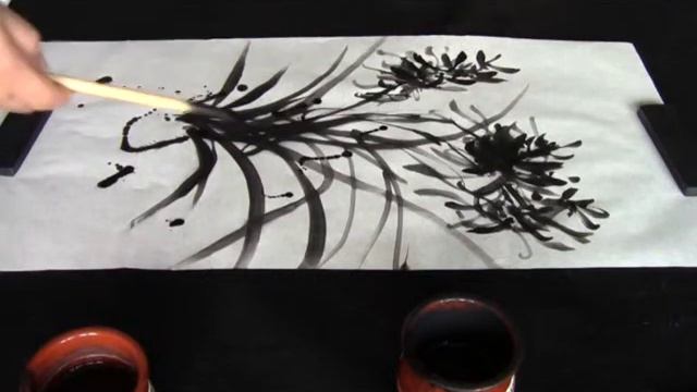 Ogawa Ryu Sumi-e Expressive Painting - Bamboo and Orchid смотреть онлайн