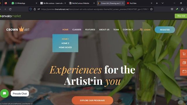 Crown Art Drawing and Music School WordPress Theme Preview ThemeForest — Mozilla Firefox 2023 1 смотреть онлайн