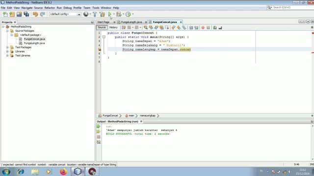 Beberapa Contoh Method Sederhana Dari Kelas String (Length, Concat, Equals) смотреть онлайн