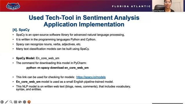 Sentiment Analysis Application | NLP Libraries | SpaCy Model | Python | Course - CAP6640 NLP смотреть онлайн