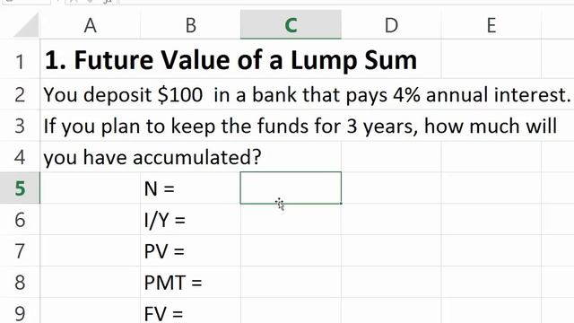 Future Value of a Lump Sum using Excel смотреть онлайн