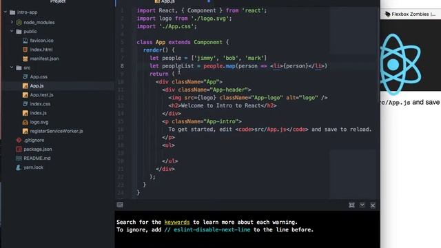 React Iterating Over Arrays - 04 смотреть онлайн
