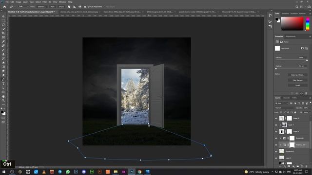 New Door Photo Manipulation Photoshop Tutorial смотреть онлайн