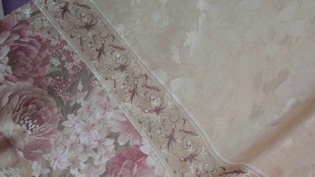 Штора хлопок "Райский сад" желтый смотреть онлайн