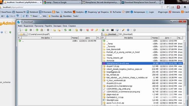 Видеоурок - Установка Drupal 7 смотреть онлайн