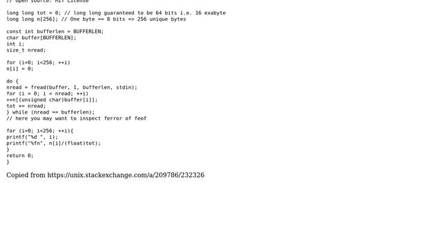 Unix & Linux: How to count the number of bytes in a very large file, grouping the same bytes? смотреть онлайн