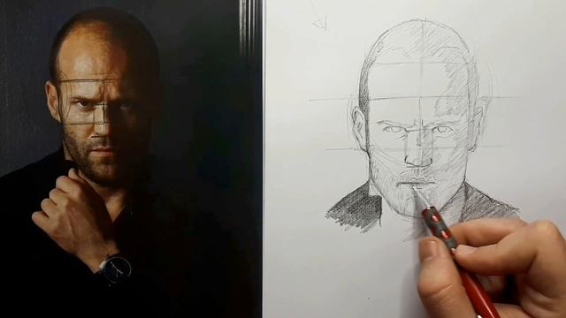 How To Draw Outline ? - DRAWİNG Jason Statham - How To Draw Jason Statham ? смотреть онлайн