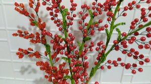 Цветы из бисера. 1 часть. Декоративные веточки. Из бисера. Из бусин. Мастер класс. Пошаговый МК .