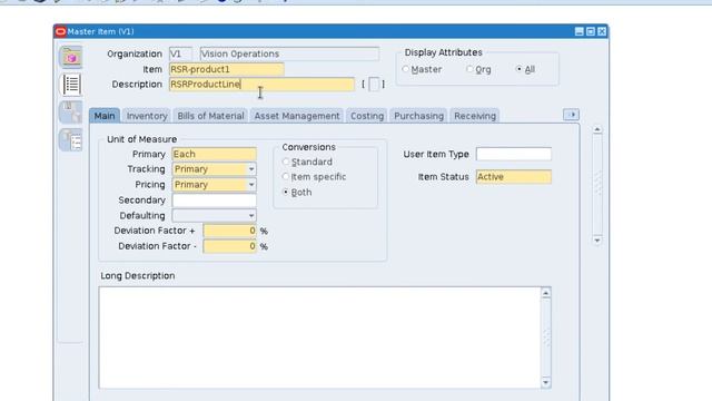 Creating a new Master Item - Oracle E-Business Suite #7 смотреть онлайн