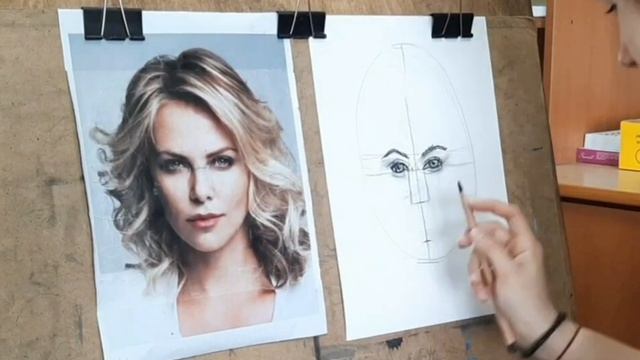 как нарисовать портрет девушки смотреть онлайн