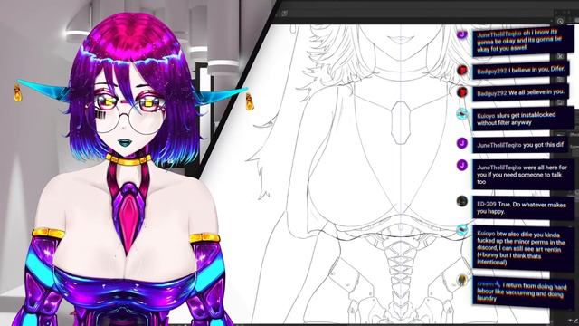 Drawing more stuff for my vtuber model! | DIFER | VTUBER смотреть онлайн