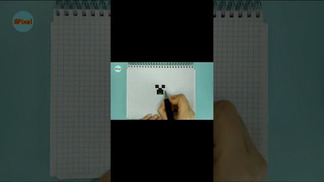 КРИПЕР ИЗ МАЙНКРАФТ #pixelart creeper minecraft #shorts для детей смотреть онлайн
