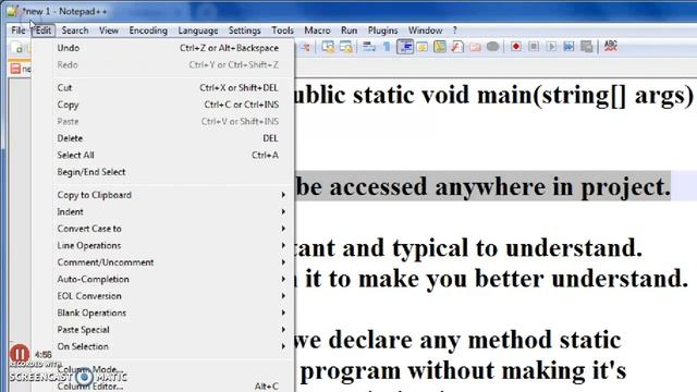public static void main in java смотреть онлайн