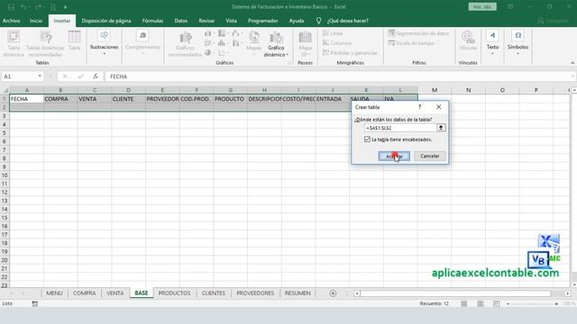 Como crear tu App de Facturacion e Inventario en Excel Basico - Video 6 смотреть онлайн
