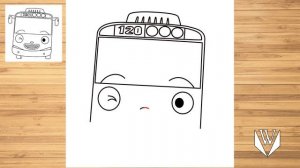 Как нарисовать Приключения Тайо шаг за шагом, Easy Draw | Скачать бесплатно раскраски