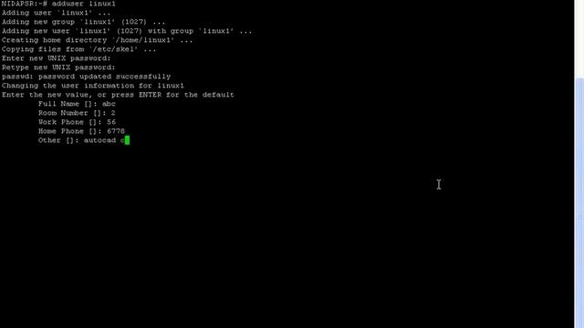 adduser in samba linux смотреть онлайн