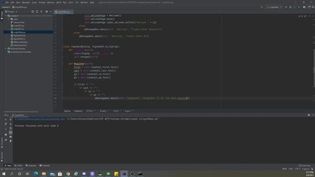 [GUI Programming] EP12. Login & Sign Up with PyQt5 (Part3) смотреть онлайн