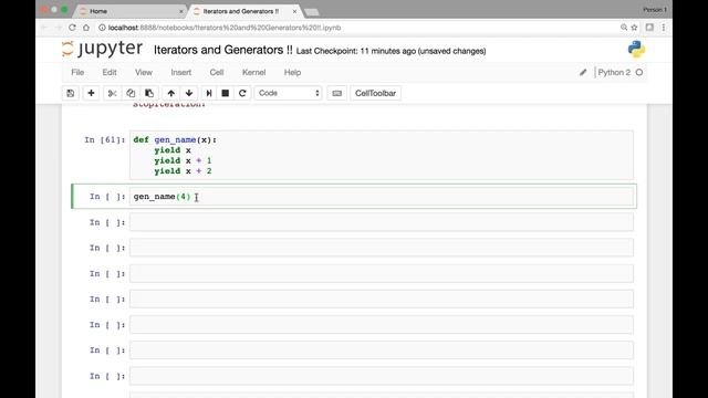 Iterators and Generators - Generators - Generator functions смотреть онлайн