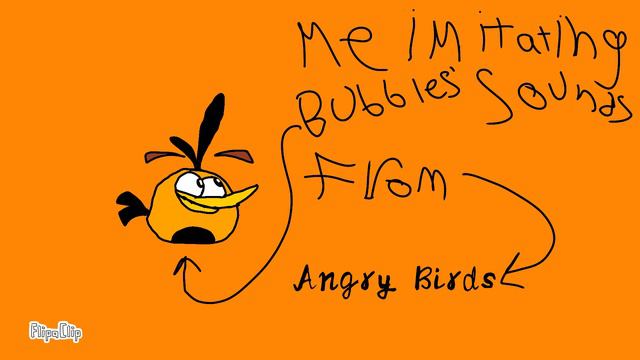 Me imitating bubbles from angry birds смотреть онлайн