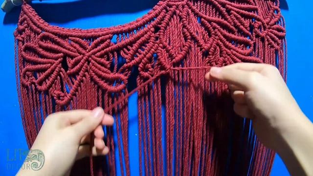 DIY Colors Mandala Macrame Wall Hanging Home Decor Macrame Design & Tutorial by LIT decor (Part 3) смотреть онлайн