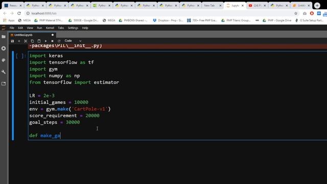 how to make a cartpole game using keras смотреть онлайн