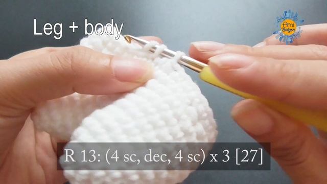 #110 | Amigurumi My Melody Crochet Pattern (2/4) | Amigurumi Sanrio Free Tutorial | @AmiSaigon смотреть онлайн