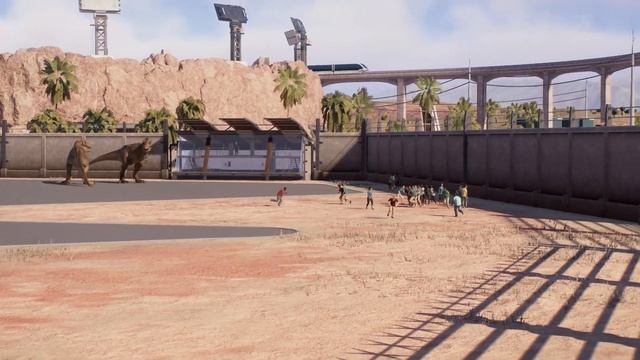1000 PEOPLE TRAPPED WITH 10x TREX - Jurassic World Evolution 2 смотреть онлайн