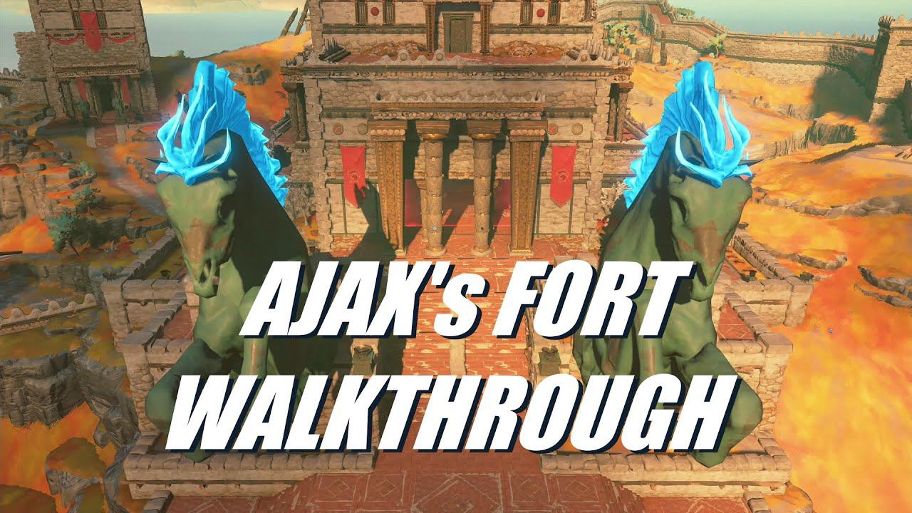Ajax's Fort Puzzles - Access Ares's Treasury Walkthrough - Immortals Fenyx Rising (PS5) смотреть онлайн